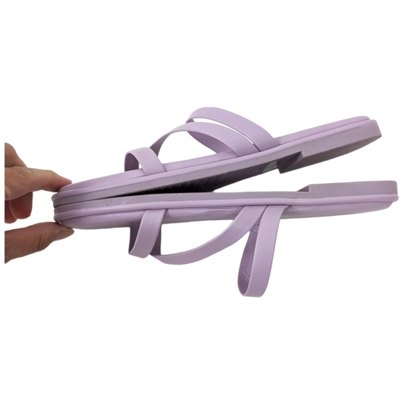 Rachel Zoe Flat Slip On Sandals NEW Womens Lavender Purple Cushioned Comfort - Picture 4 of 8